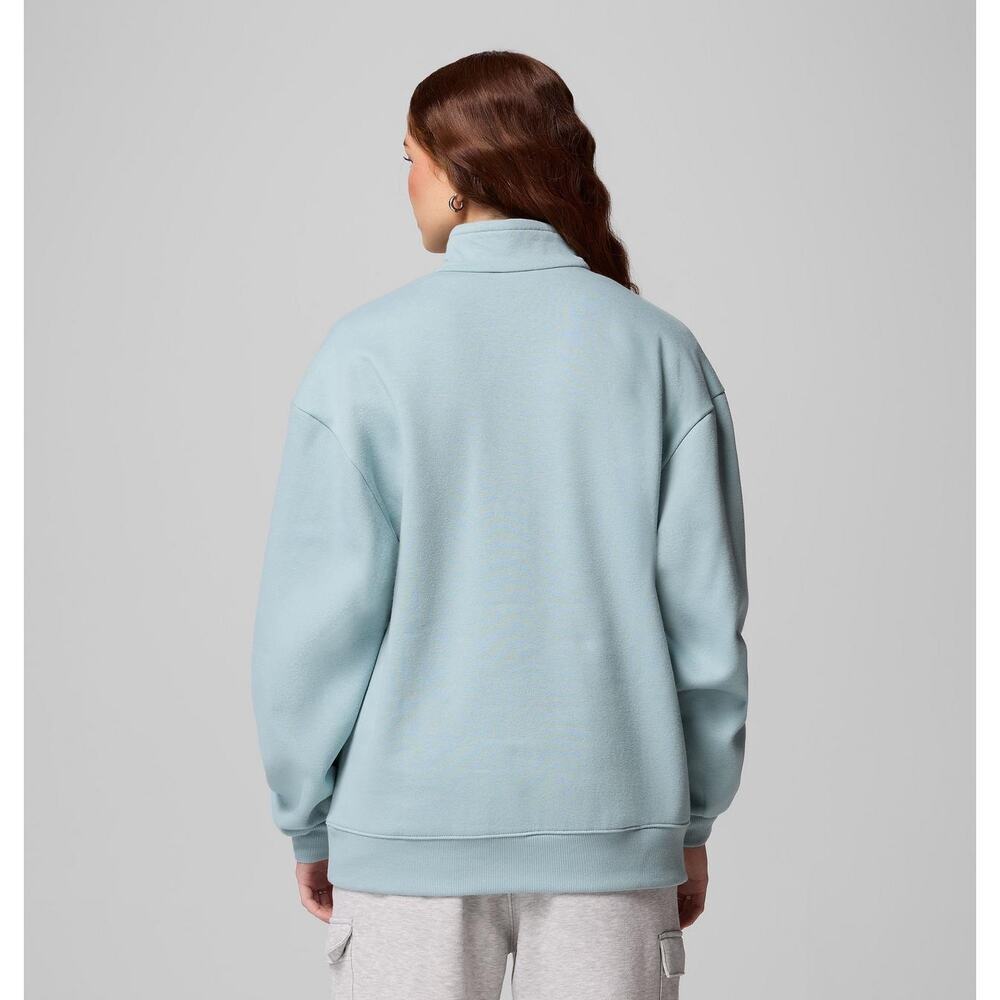 COLUMBIA Women's Aldermore Half Zip Fleece Pullover Crushed Blue XL - Picture 3 of 9